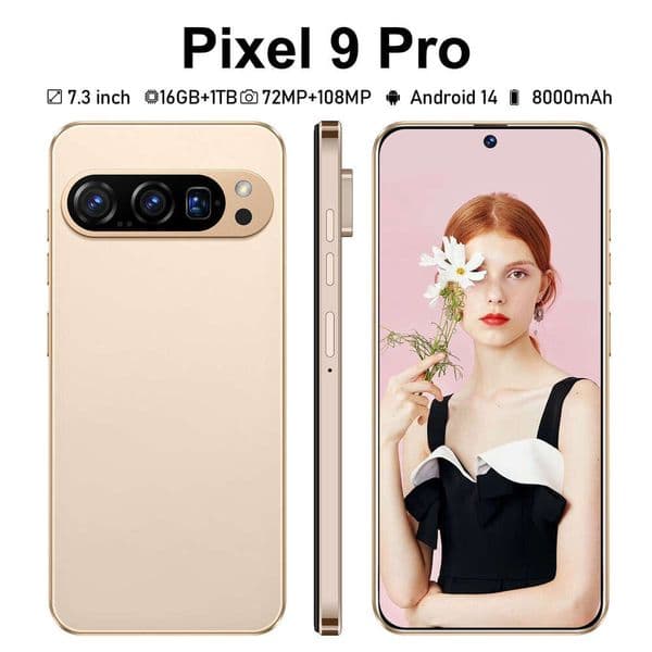 i15 i16 5g Pixel 9 Pro Real 4G Perforated Screen 16+1TB Smartphone TK Hot Sale Wholesale thumbnail 2