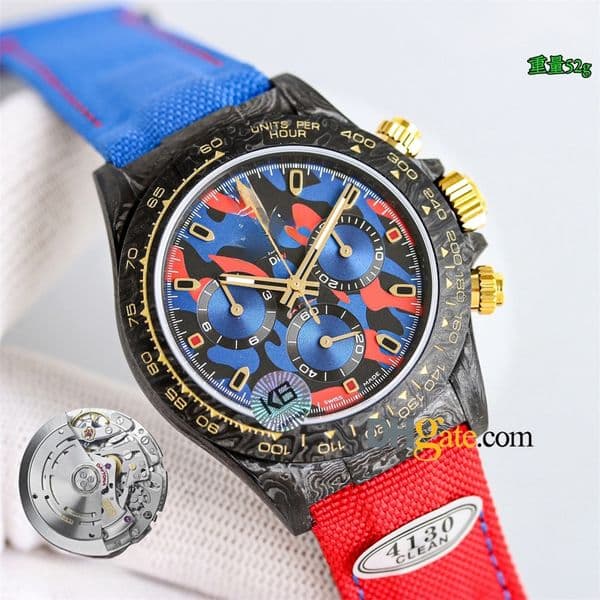 C Carbon fiber 4130 40mm 12.2mm 52g 116508LN Watches AAAAA Leisure Chronograph Wristwatch Men's Automatic Mechanical Luxury Business Designer super clone Q3DL