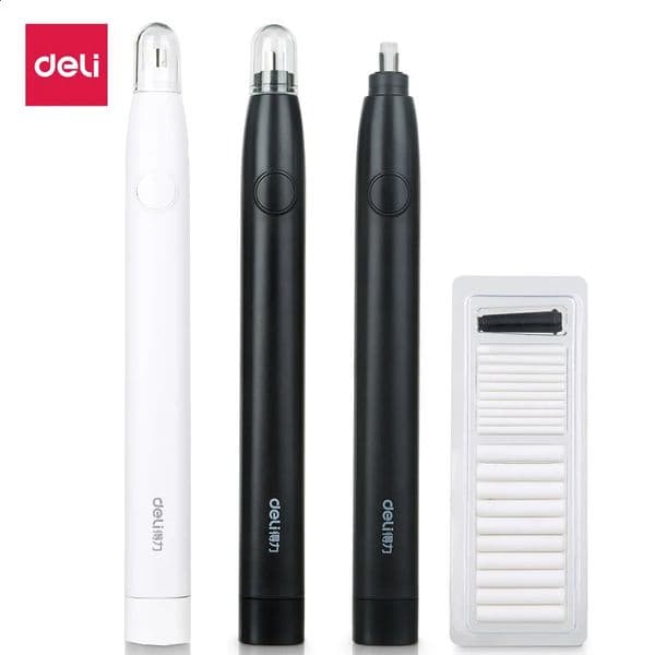 Deli Electric Eraser Art Drawing Mechanical Pencil Erasers for s Office School Correction Supplies With Rubber Refill 2.5/5mm 250805