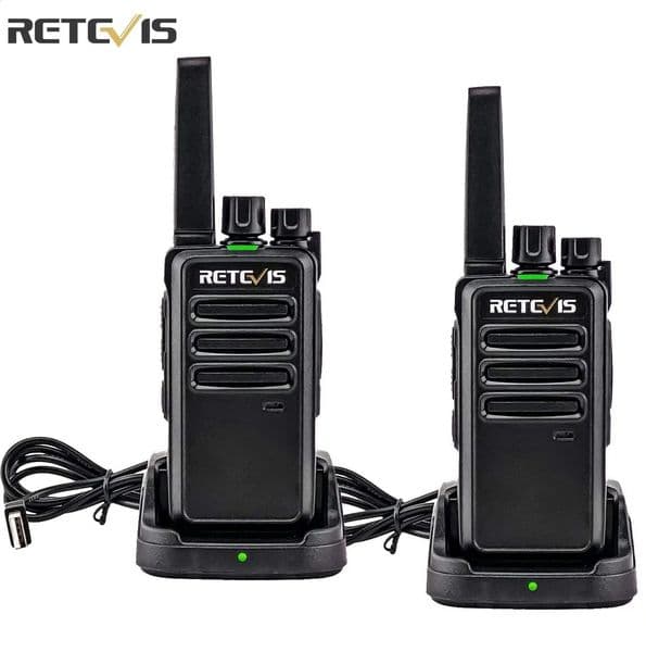 Retevis Walkie Talkie 2 pcs RT668 PMR 4 FRS Walkie-Talkies Two Way Radio Portable Communication Equipment PTT Radio el Cafe 250801