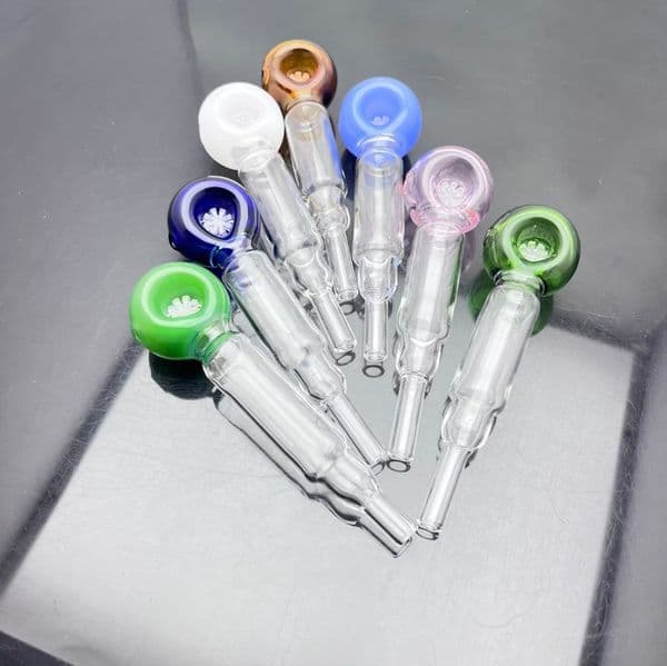 Smoking pipes Ball Glass Oil Burner Pipe Smoking Bowl Classic bongs Hot selling color filter mouthpiece pipe in Europe and America