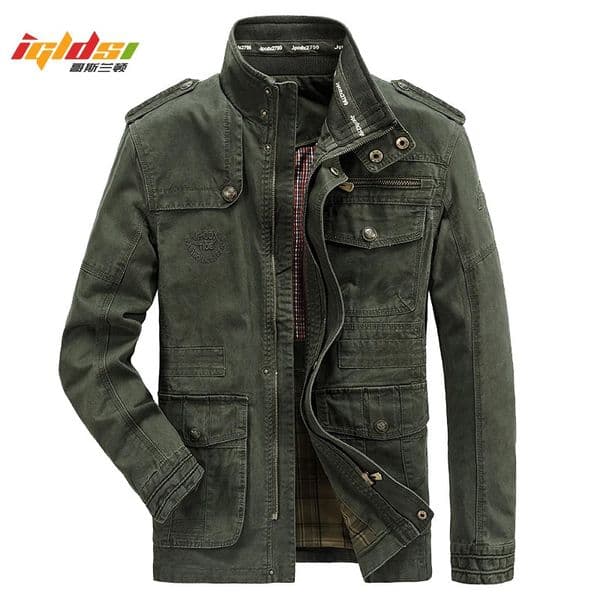 Mens Winter Cargo Jacket Cotton Business Casual Military Multipocket Male Air Force Pilot Outwear Coats Chaqueta Hombre 250809