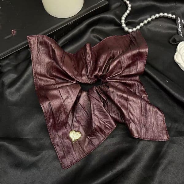 The latest retro checkered hair band, square hair tie, large intestine, simple square ponytail hair tie and headband