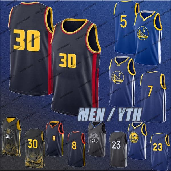 GoldenStatecity WarriorsS Jonathan Kuminga Buddy Hield De'Anthony Melton Dennis Schroder Klay Thompson Basketball Jerseys