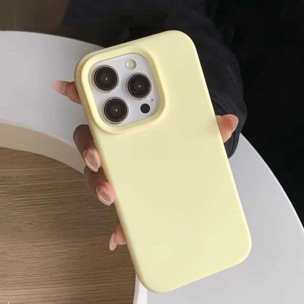 Dopamine-Inspired Silicone Solid Color Simple Fashion Phone Case for 17 Pro 16 Plus 16 Pro Max 15 14 13 12 11 Back CoverXJ250811