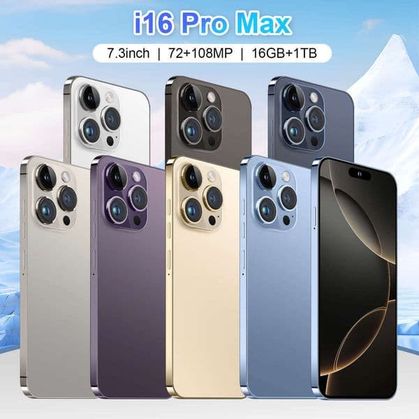 I16 Promax Phone 16+1T Large Screen 7.3Inch Smartphone Ozone Generation