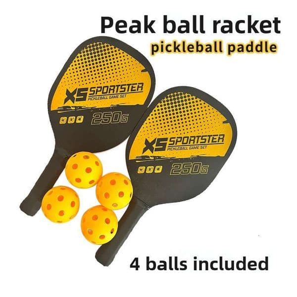 Wooden Pickleball Beach With Balls Outdoor Sports Fiess Equipment Set Combination Paddle Racket