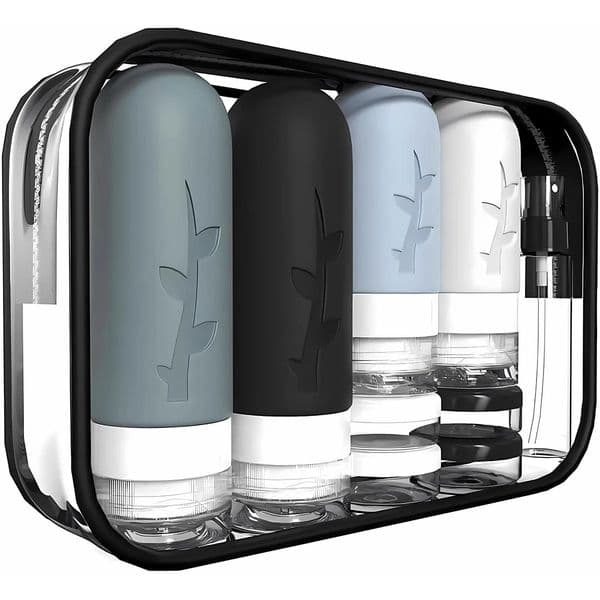 17 travel bottles for toiletries leak proofand refillable liquidshampooandconditioneressentialfor travel toiletries bottles-liu 250811
