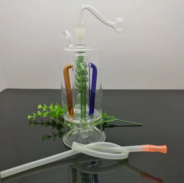Smoking pipes Ball Glass Oil Burner Pipe Smoking Bowl Classic bongs Colorful multi claw plate silk partition silent glass water bottle