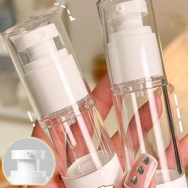 10/15/30/50/80/100ML Travel Clear Airless Cream Pump Bottle Refillable Reusable Vacuum Dispenser Airless Container makeup Bottle 250811