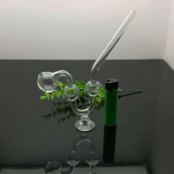 Smoking pipes Ball Glass Oil Burner Pipe Smoking Bowl Classic bongs Transparent tape base snake shaped glass stove
