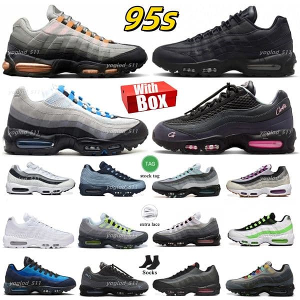 2026 Designer Slide Athletic Shoe 95S 95 Men Shoes Running Big Bubble Blue Run Spark Cactus Flower Neon Pink Foam Bright Mandarin sandal Obsidian Storm C X Hone