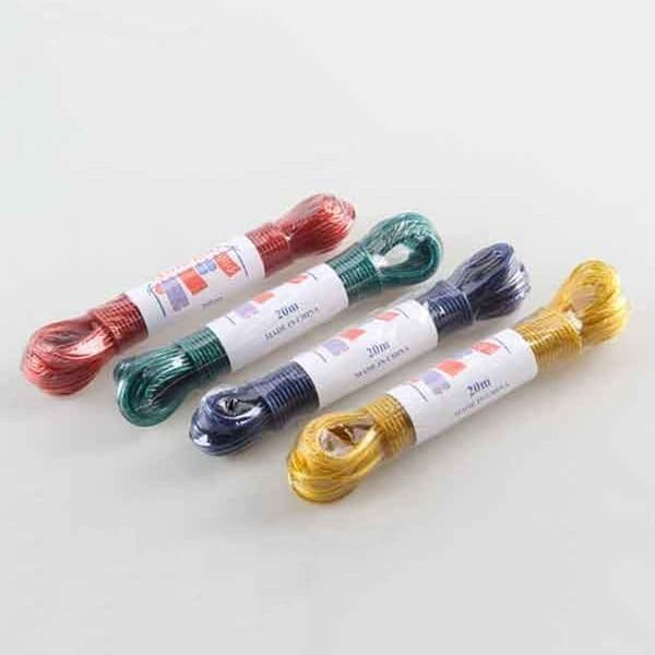 Yellow sand clothesline universal plastic clothesline fiber clothesline color and length can be customized according to customer requirements