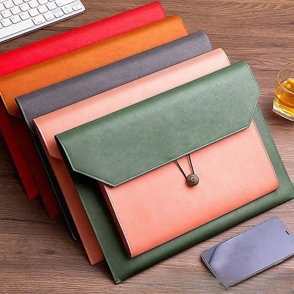 Leather File Bag A4 Paper File Bag Folder Bag Information Business Briefcase Bill Storage Bag 250812