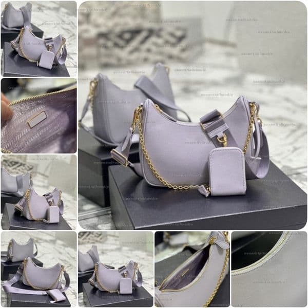 Shoulder Nylon Bag Designer Fashion Bags Saffiano Black White Begonia Light Blue red green Mint Yellow Womens Handbag q1f8#