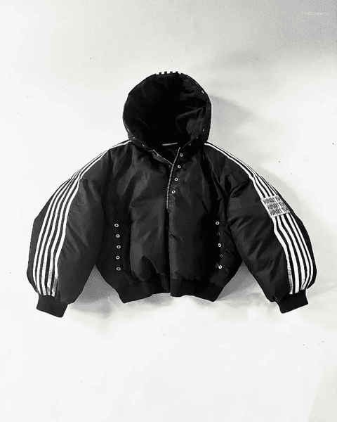 Women's Jackets Y2k Fashion Trend Harajuku Striped Loose Zipper Coat Women Warm Casual Cotton-padded Jacket Street Personality Winter