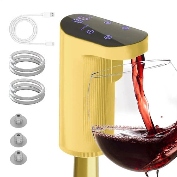 Electric Wine Decanter Set USB Rechargeable Wine Dispenser Whiskey Adjustable Quantity Liquor Wine Pump for Bar Party Supplies 250813