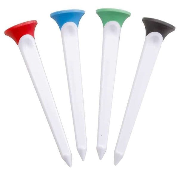 Golf studs golf tees with two-color flat rubber nails and plastic ball nails are in stock 10 pieces in a box