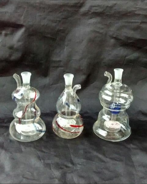 new Glass Oil Burner Pipes hookah Glass Smoking bongs Smoke pipes Hulu sand core water bottle