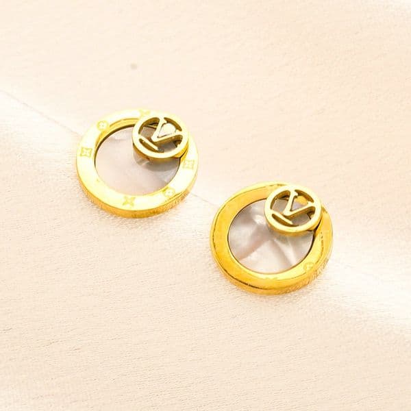 Designer Earring Luxury Brand Letter Stud Gold Plated Jewelry Women Crystal Rhinestone Wedding Party Gift