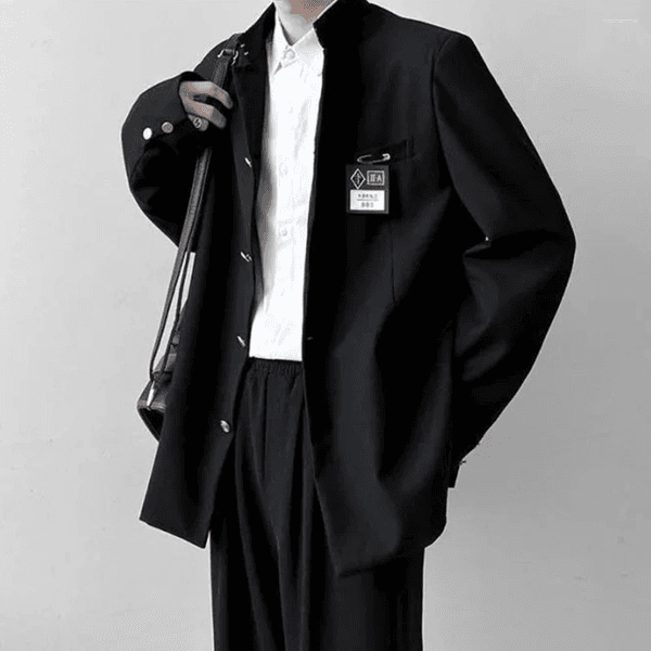 Men's Suits Unisex Japanese College Uniform Jacket Turtleneck Suit Style Spring Trend For 2025
