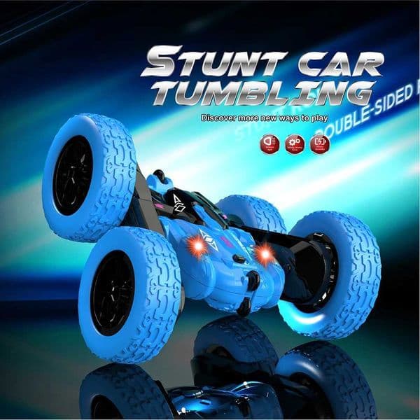 Stunt Remote Control Car Toy - Upgraded Light Bar and Headlight Car - Double-sided 360 Rotation -4WD Drift Truck - Boys Gift Z250813