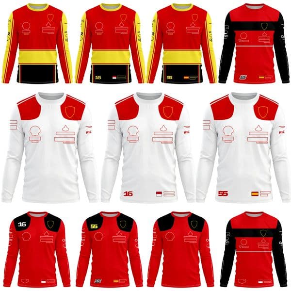 2023 f1 Racing Long Sleeve T-shirt Formula 1 Team jersey t-shirt driver same Men's T-shirt summer Quick-dry crew neck tee tops Custom