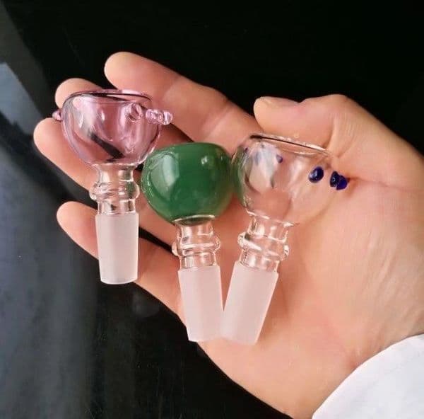 Smoking pipes Ball Glass Oil Burner Pipe Smoking Bowl Classic bongs Thread colored dot bubble head
