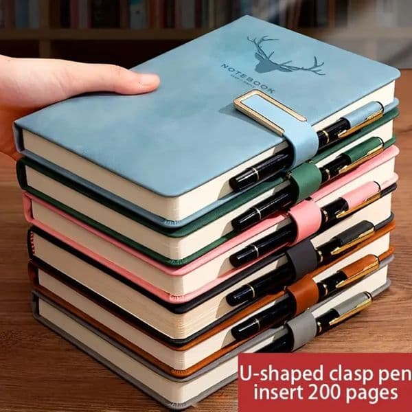 Vintage A5 leather notebook with personalized soft cover perfect for business meetings schools and homes bookmarks 250813