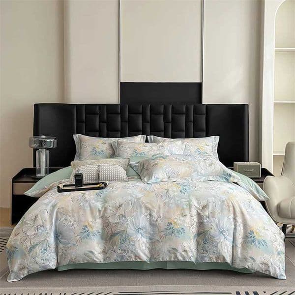 600 Thread Count Egyptian Cotton Bedding Set Premium Duvet Cover Bed Linen Pillowcase Full Queen King Size Flat/Fitted Bed Sheet XJ250619
