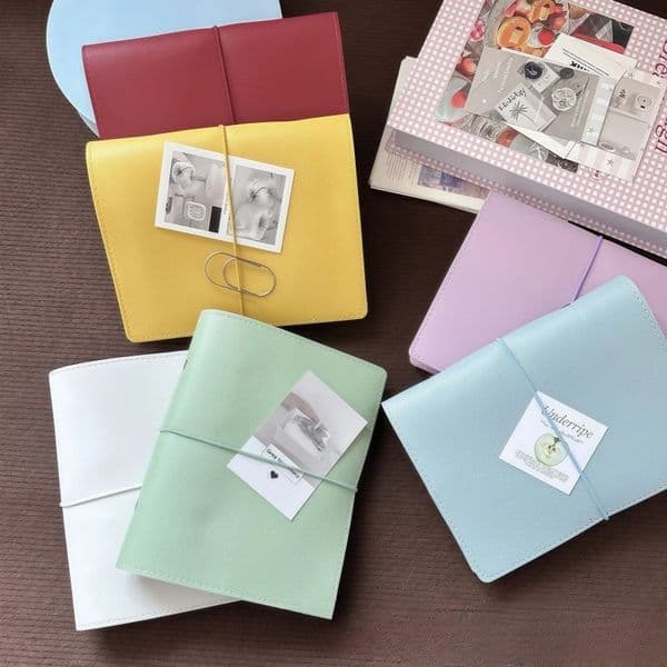 A6 Pu Leather Binder 6 Ring With 45 Sheets PU Clipon Notebook Faux leather Loose Leaf Journal 250813