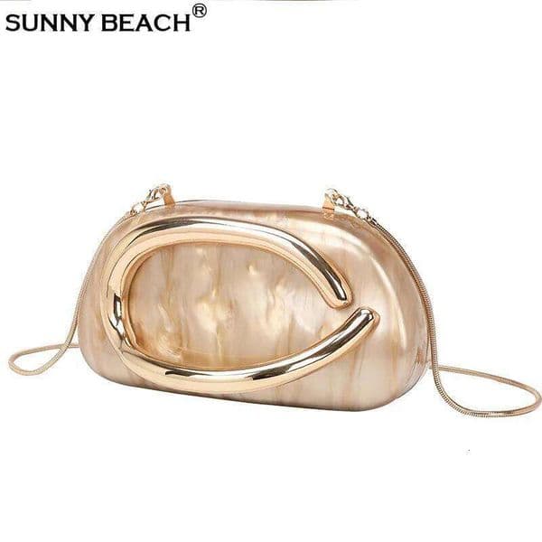 Fashion Bride Metal Gold Women Evening Banquet Clutch Bag Shoulder Wedding Purse Party Crossbody Day Box Date Handbag