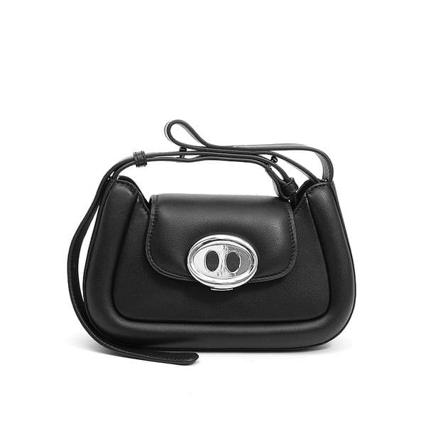 Fashion Women's Shoulder Bag Black Crossbody Bag TLXT New Casual Crescent Bag Fashion Chain Simple Shoulder Bag for Women