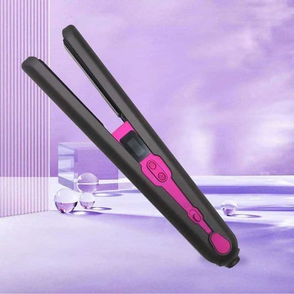 100% Authentic Product Type-C Cordless Hair Straightener Curler Wireless Portable Styling Tool Ideal for Travel Dorm Use and Unique Gift W250814