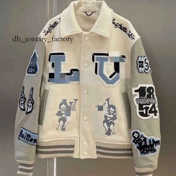 Designer Letterman Jacket L Vintage Bomber Coats 11 Letter Embroidery Autumn Men Baseball Jackets Hip Hop Loose Varsity 30Cz Lvse Jacket 8c9