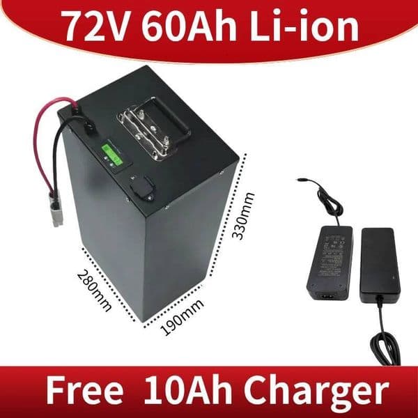 72v 60Ah 60A li-ion batera de polmero de litio reemplazo 50Ah 70Ah para 3000W 5000W 6000W 7000W barco coche de golf coche de