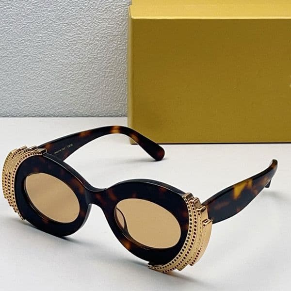 Oval Sunglasses For Women Designer Acetate Ellipse multicoloured crystal pave embellishments Fashionable outdoor beach party sunglasses
