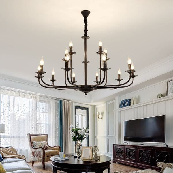 Chandeliers Modern LED Pendant Light Fixture - Versatile Lighting Solution for Dining Rooms & Living Spaces 1863-10+5