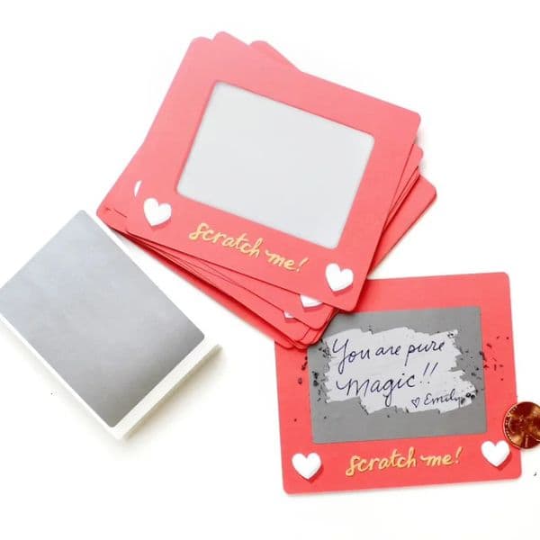 10pcs Scratchoff Cards Birthday Gift Love Coupons Anniversary DIY for Her Valentines Day Tickets Note Game 250808