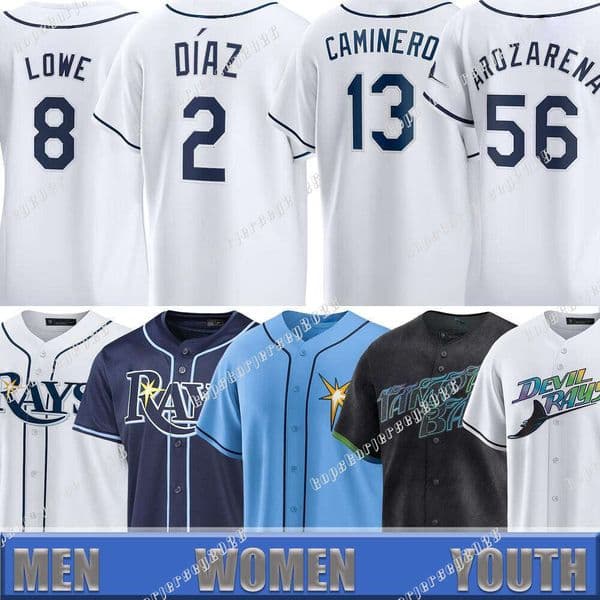 Kevin Kiermaier Jerseys Wade Boggs Yandy Diaz Wander Franco Tampa Bay Randy Arozarena Ray Charlie Morton Joey Wendle Tyler Men Women Youth