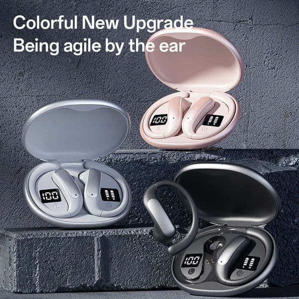 Smart New Hook OWS Open Ear Bluetooth Earphones Dual Digital Display Private Model