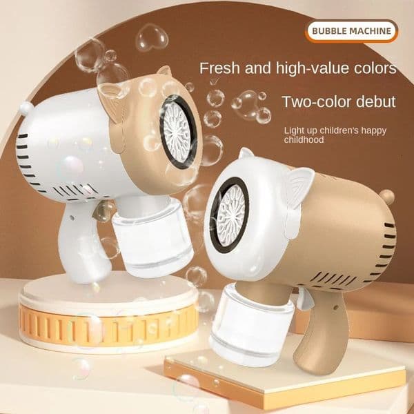 Children Hand-Held Automatic Bubble Machine party games Squirt Toy fully automatic luminousSummer Outdoor Toys for Birthday Gif 250813