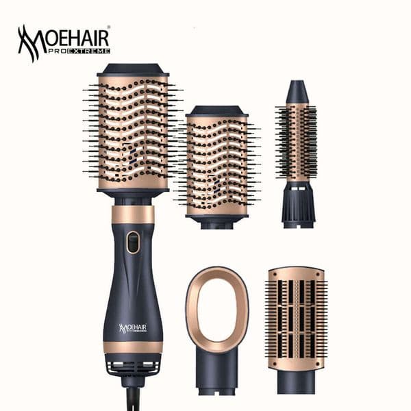 Multifunctional Hot Air Dryer Styling 4-In-1 Hair Straightening Comb Curling Iron EU Plug