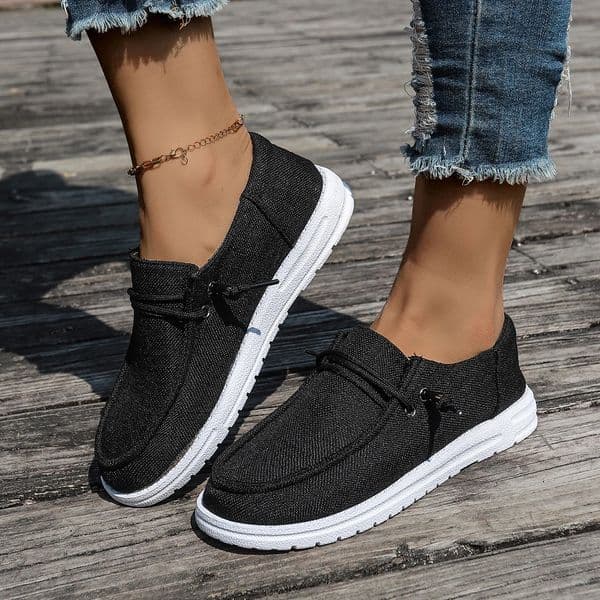 Spring Autumn Women Shoes Breathable Comfort Soft Soled Cloth Shoes Fashion Versatile Casual Canvas Shoes Size 36-43 250809BJ
