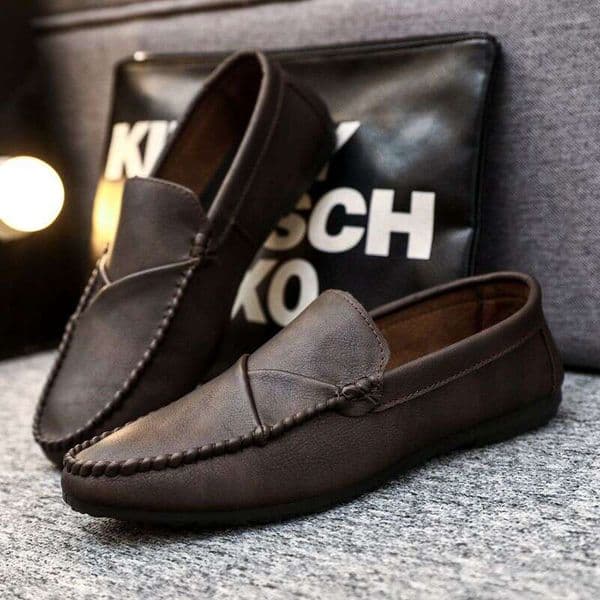 Loafers, Men's Leather Casual Trend, Korean Version Of British Shoes, 2025 New Summer Soft Soled Lazy Shoes