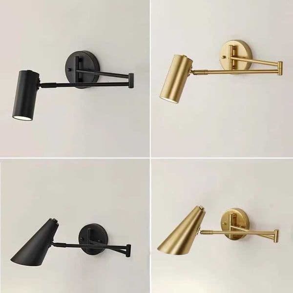 Modern Adjustable Swing Long Arm LED Wall Lamps Internal Read Folding Retractable Wall Light Household Bedside Switch Decor Light X250815