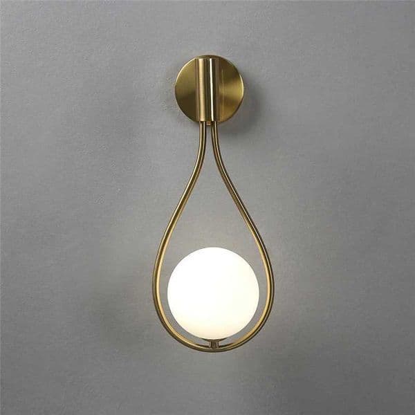 Nordic Simple Glass Ball Wall Lamps Modern Iron Water Drop Wall Lamp LED Decorative Lighting Fixtures for Living Room Bedroom G9 X250815