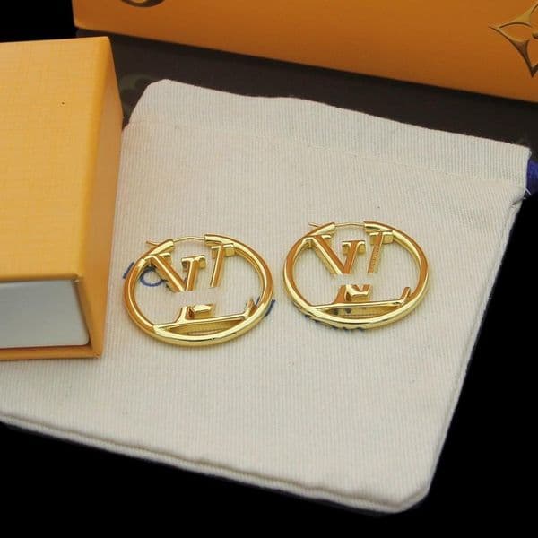 Gold Earrings Designer Hoop Women Earrings Extravagant Studs 4cm Classic Simple Earring Steel Silver Letter Engagement Fashion Jewelry Valentines Day Gift