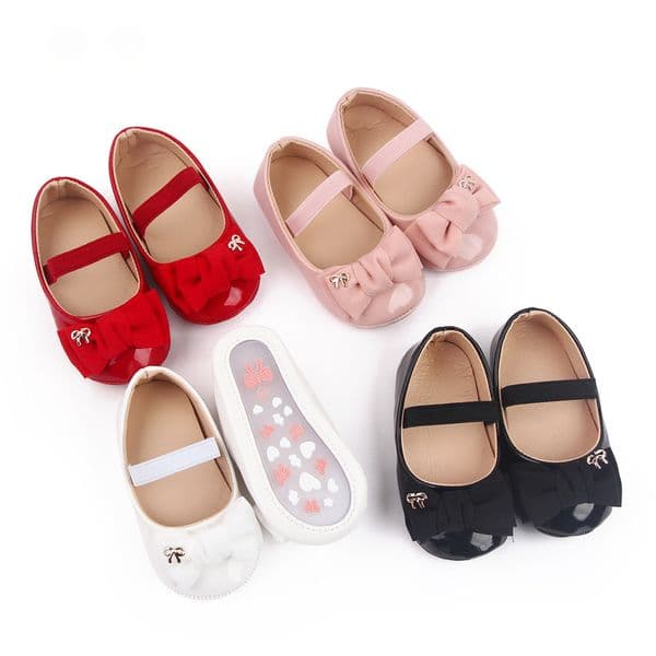 Newborn Girls Sweet Bow Infant Toddler Soft Sole First Walker shoes Hot 0-18 Month Baby Shoes