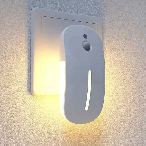 EU Plug LED Night Light Human Body Induction Wall Lamp Bedside Lamp for Home Bedroom Hallway Pathway 6500K 3000K X250815